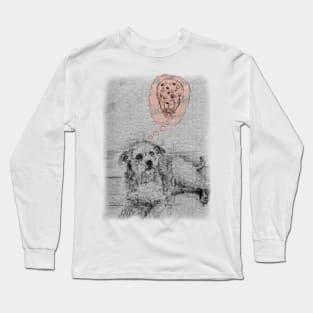 The Dog and The Hot Air Cookie Ballon Long Sleeve T-Shirt